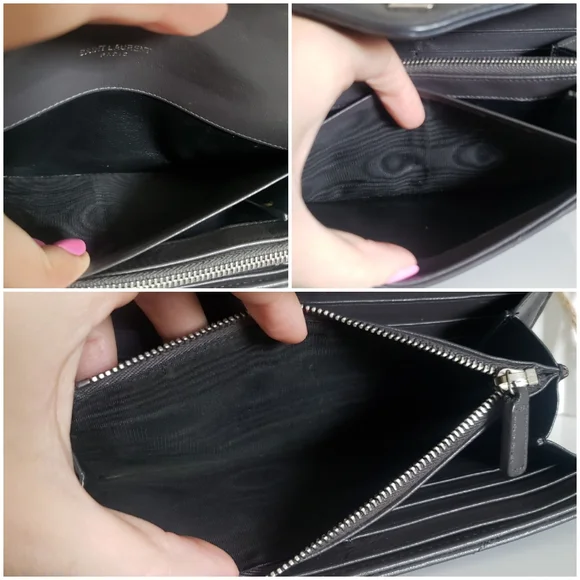 *SOLD* Authentic Pre-owned Yves Saint Laurent LouLou Flap Wallet - Picture 7 of 13
